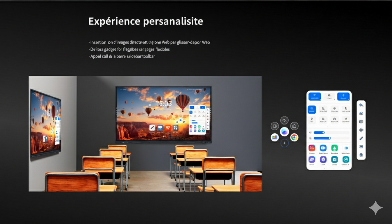 Écran éducatif interactif