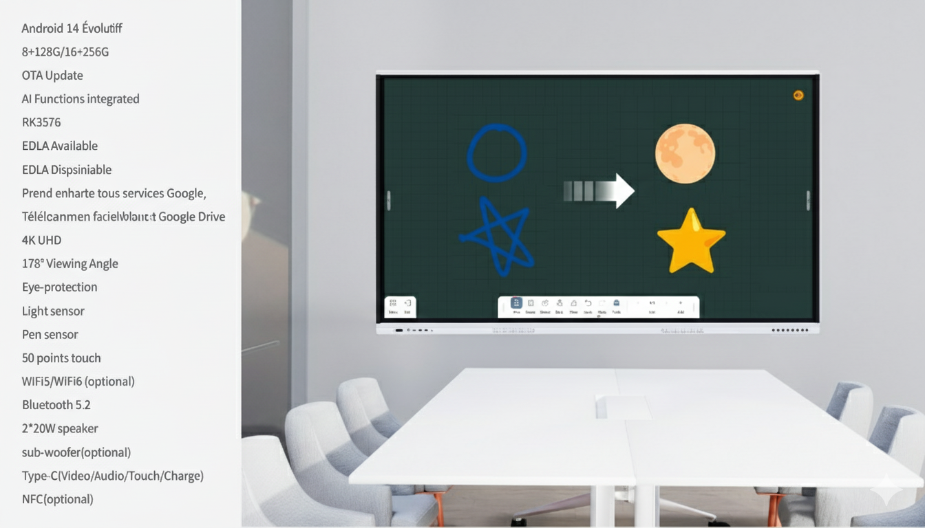 Écran tactile IR intégré avec IA – Série RS03