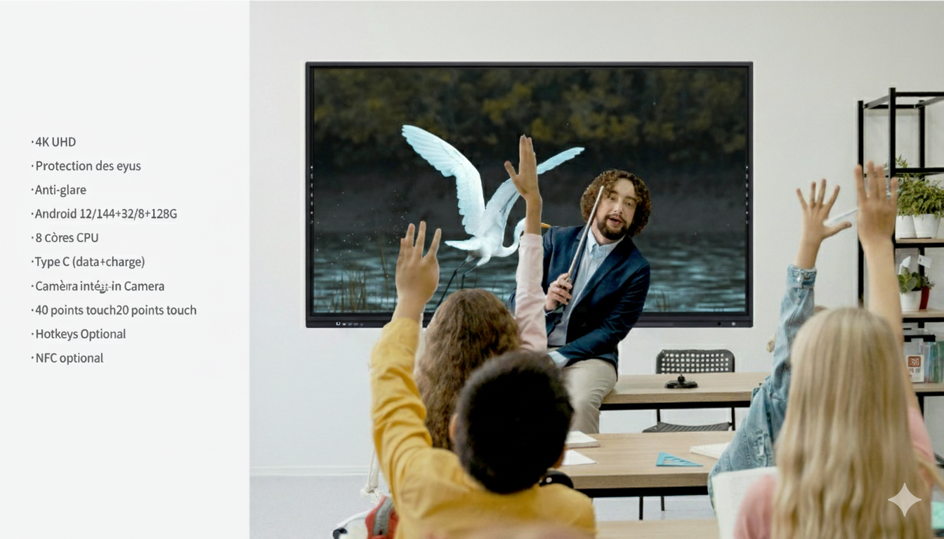 Écran éducatif interactif