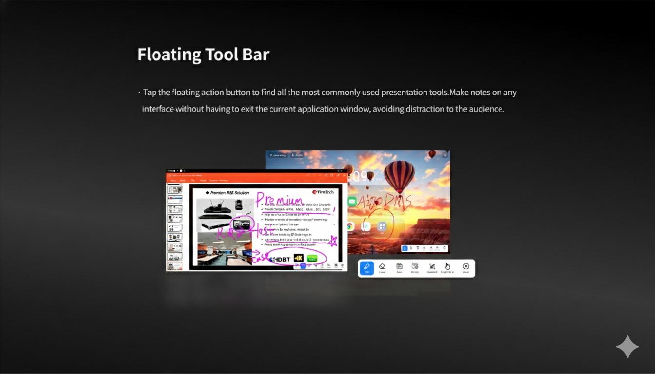 Écran tactile interactif Série PT