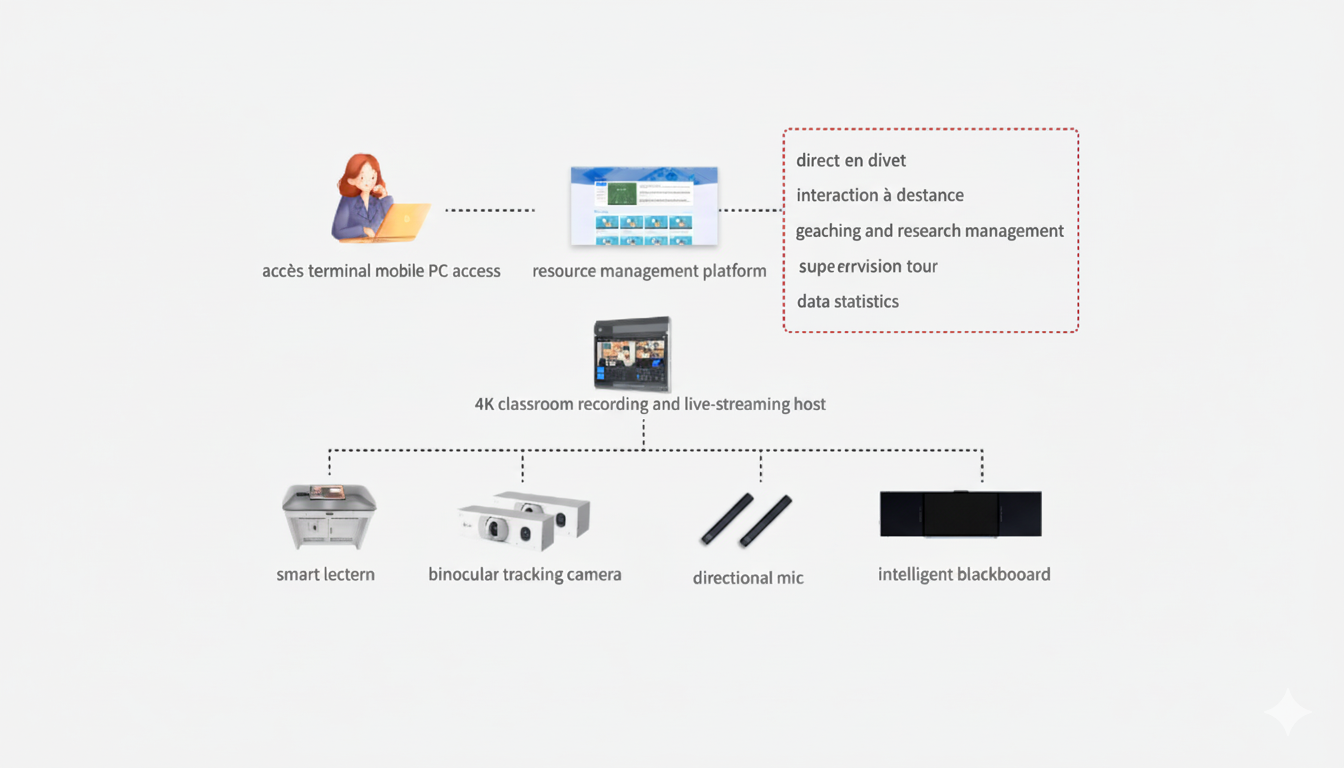 Solution de captation et de diffusion pour les salles de classe