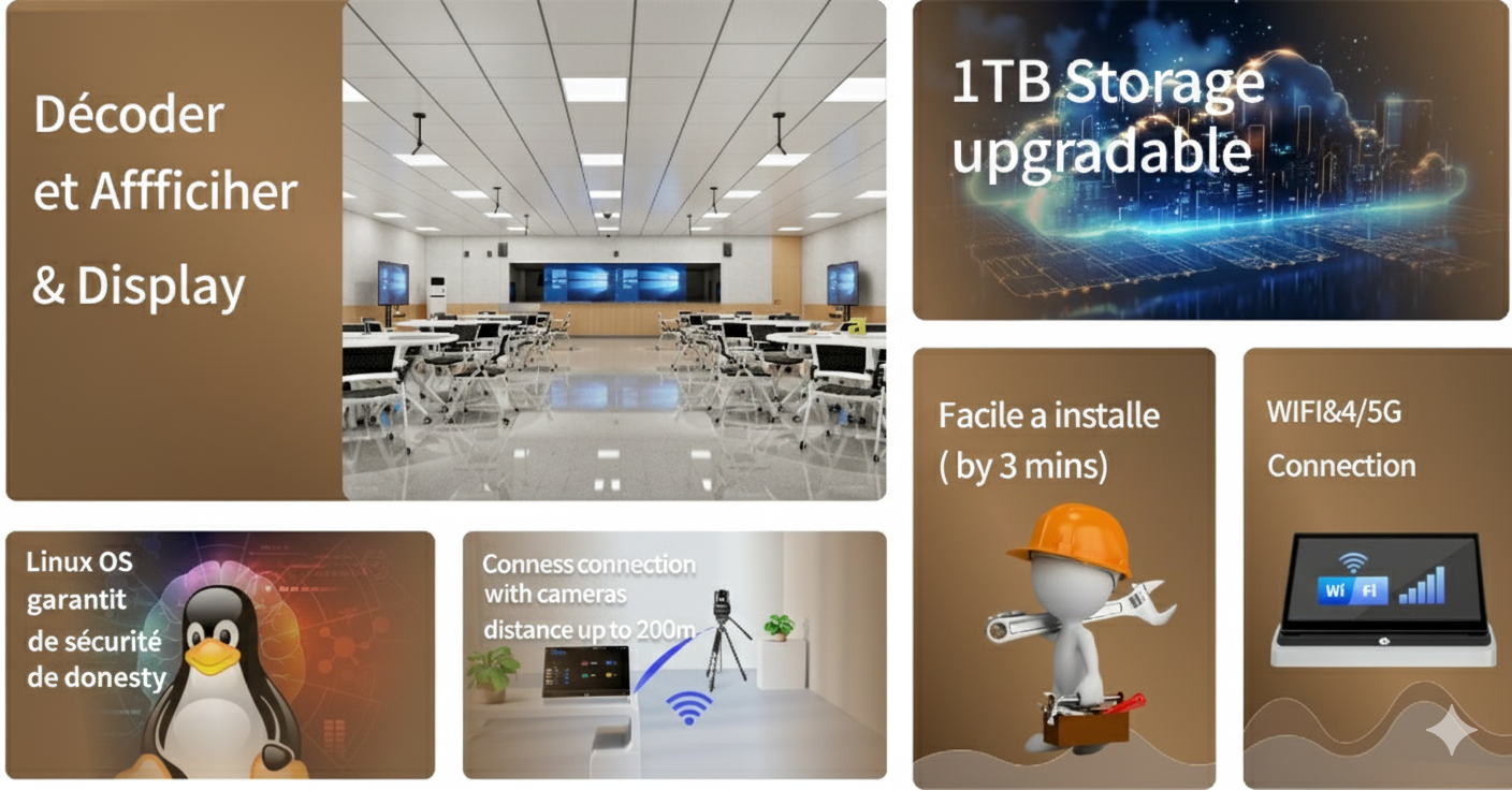 Solution mobile de captation et de diffusion vidéo W-R01