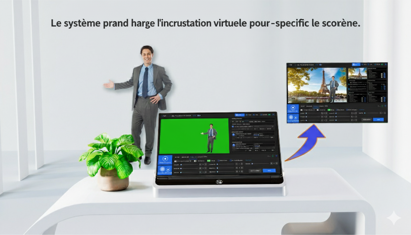 Solution mobile de captation et de diffusion vidéo W-R01