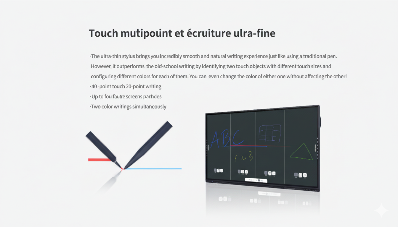 Écran éducatif interactif