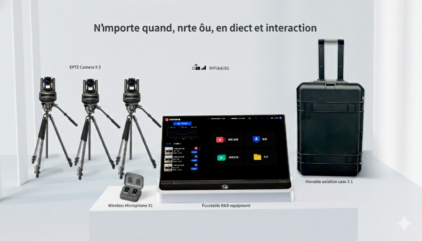 Solution mobile de captation et de diffusion vidéo W-R01