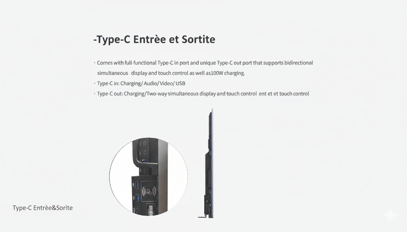 Écran tactile interactif Série PT