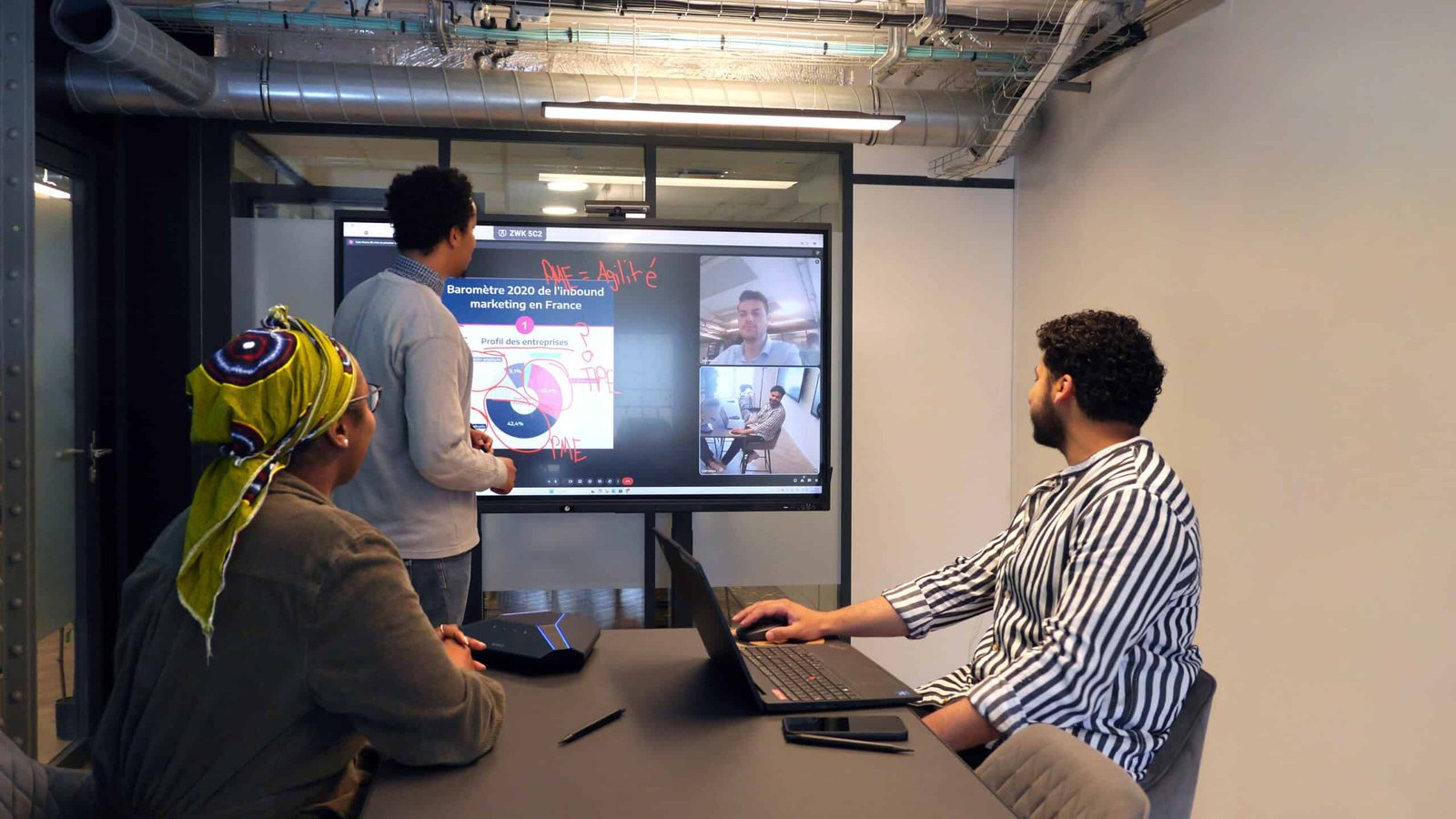 Salle équipée après avoir remplacé un vidéoprojecteur interactif