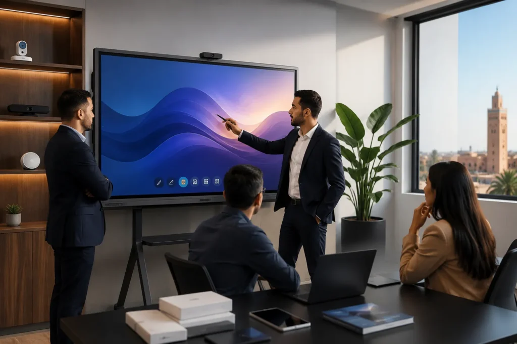 Revendeur écran interactif au Maroc devenir partenaire Weonex en 2026