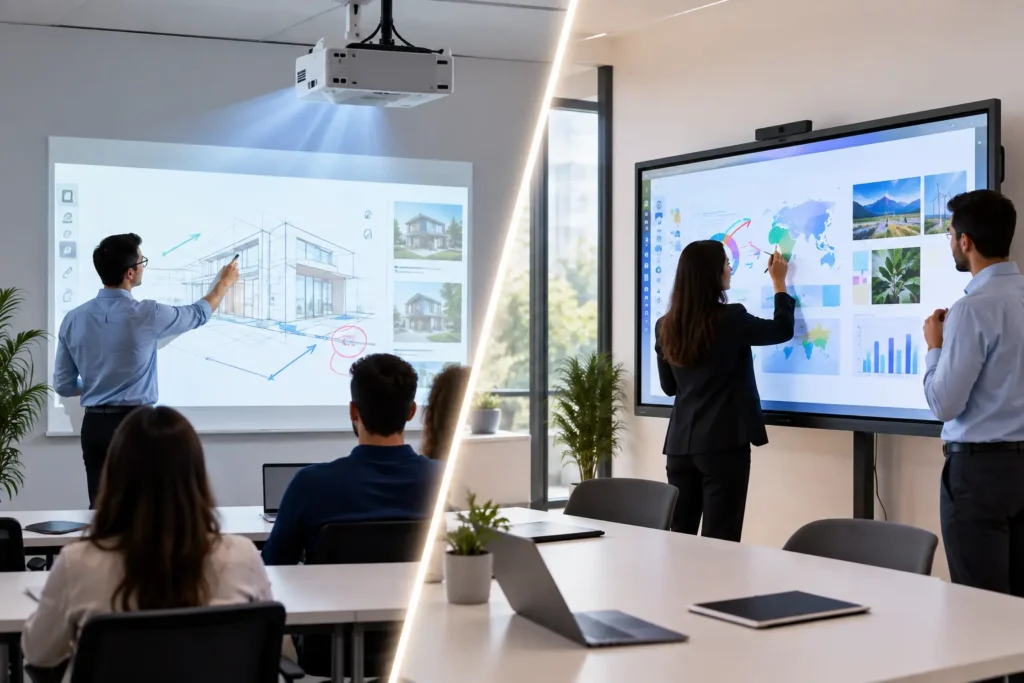 Vidéoprojecteur interactif ou écran interactif le comparatif 2026